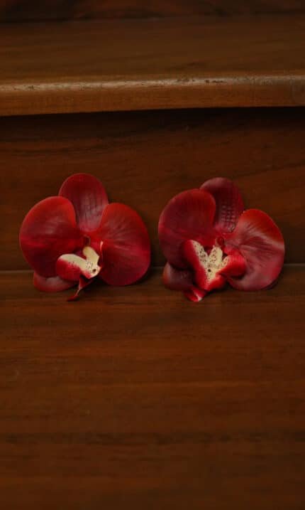Tropical Butterfly Blooms - Red