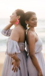 Blooming Haze Earrings - Pink - Image 2