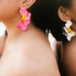 Blooming Haze Earrings - Pink