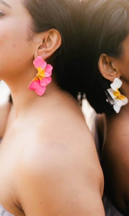 Blooming Haze Earrings - Pink