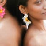 Blooming Haze Earrings - White