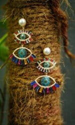Mystic Eye Duo Earrings - Multicolor - Image 2