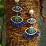 Mystic Eye Duo Earrings - Blue
