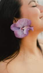 Tropical Butterfly Blooms - Purple - Image 2