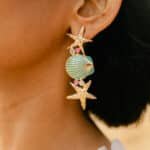 Tropical Shell Star Earrings