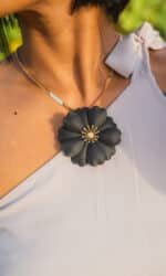 Floral Fantasy Necklace – Black