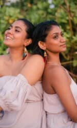 Nomadic Feather Earrings - Multicolour - Image 2