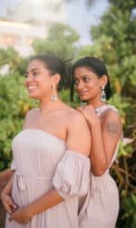 Tribal Charm Earrings – Gold Oxidised - Image 2