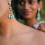 Tribal Charm Earrings – Gold Oxidised