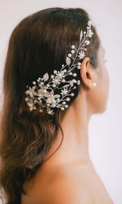 Silver & Ivory Bridal Headband