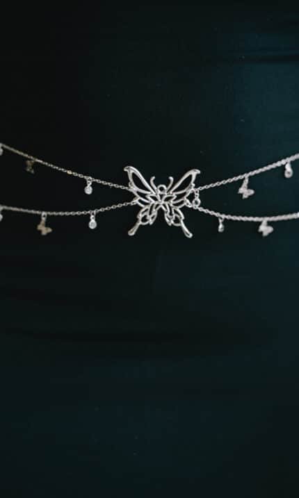 Silver Flutter Body Chain